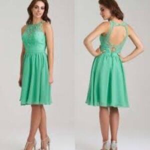 ALLURE BRIDALS HOMECOMING DRESS - NWT SIZE 12 - GREEN